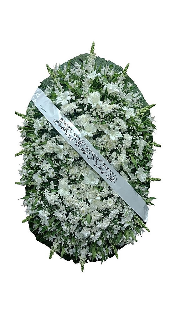 Coroa de Flores Celestial Branca