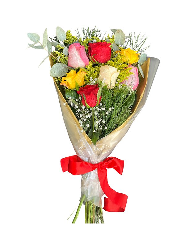 Buque Encanto Rosas Coloridas