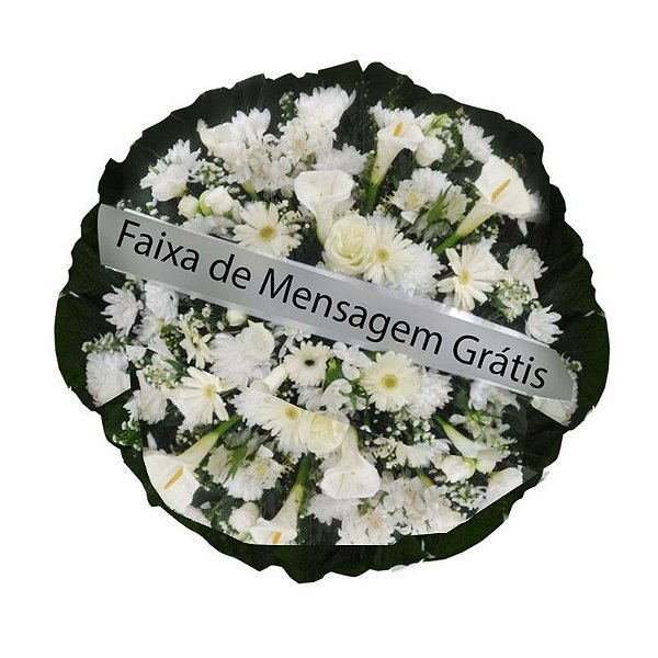 Coroa de Flores Pombinha Branca
