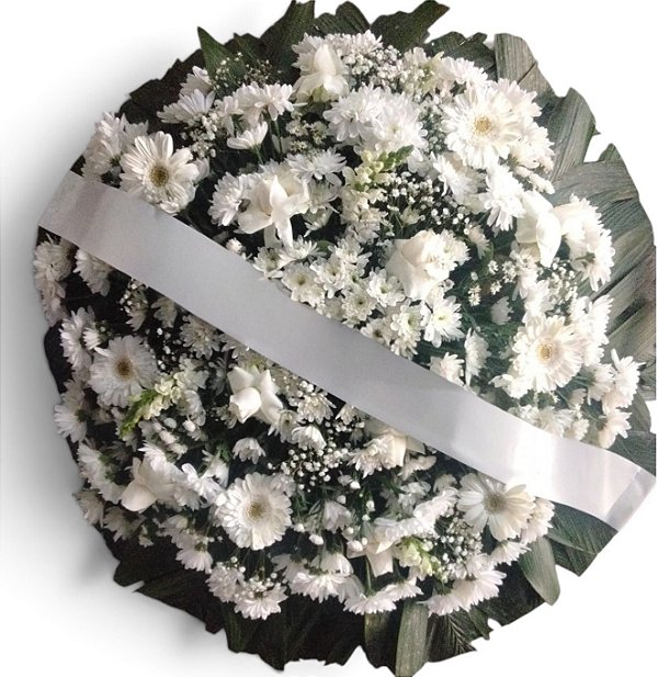 Coroa de Flores Pombinha Branca