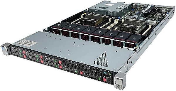 Servidor HPE ProLiant DL360p Gen8 - 2x Xeon E5-2665 64GB - Usado
