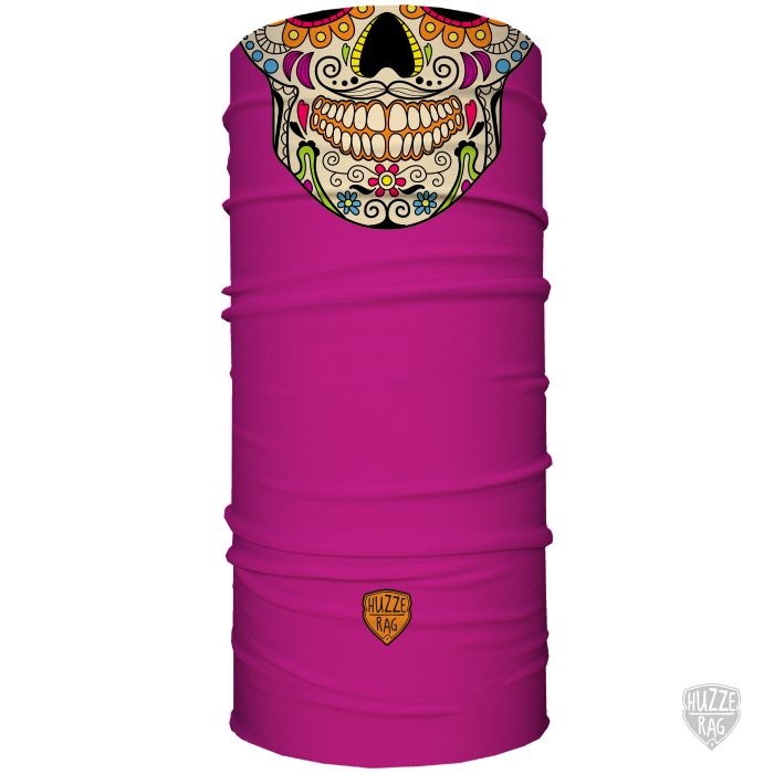 Bandana Tube Neck Huzze-Rag Caveira Mexicana Pink