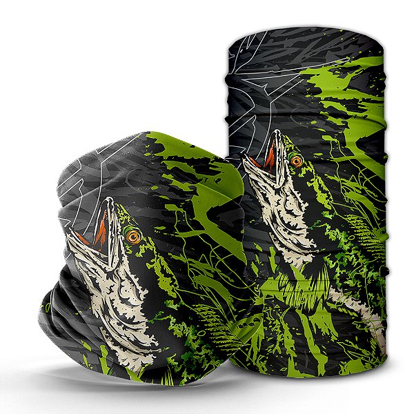 Bandana Tube Neck Huzze-Rag Trairão - Feitas Sem Costura + Proteção Solar Uv