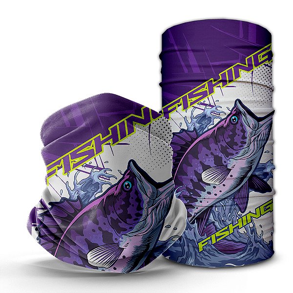Bandana Tube Neck Huzze-Rag Pesca Esportiva - Feitas Sem Costura + Proteção Solar Uv