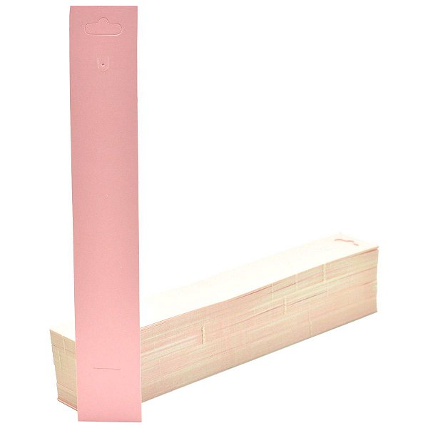Cartela Tag Para Pulseira 3,5 X 23 Cm - C39 Rosa