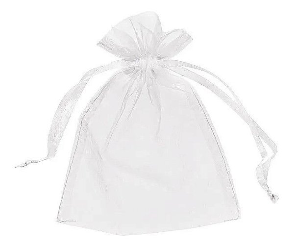 Saquinhos de Organza 9X12 cm Branco