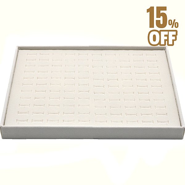 Bandeja Grande 37 x 27 x 3 cm - Para Anéis - Veludo Sem Capa