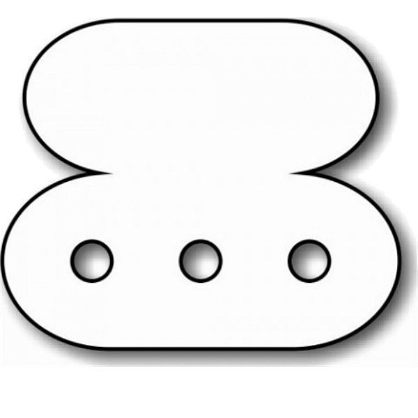 Etiqueta 03 Furos Para Brinco 1,8 x 1,5 cm - E07 - 1000 unidades