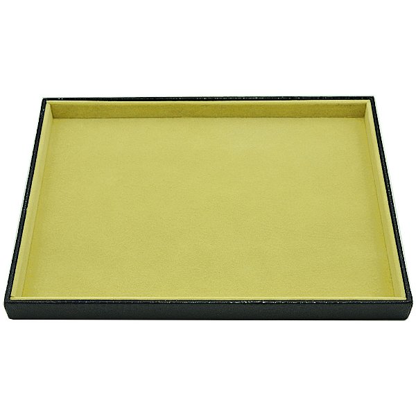 Bandeja Grande Lisa 37 x 27 x 3 cm Corino Croco com Veludo