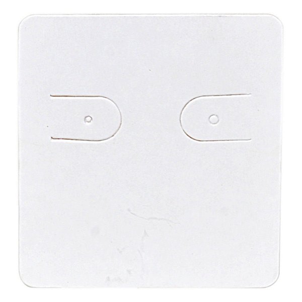 Cartela Para 1 Par de Brincos - 3,9 x 4,4 cm - C60 Branca