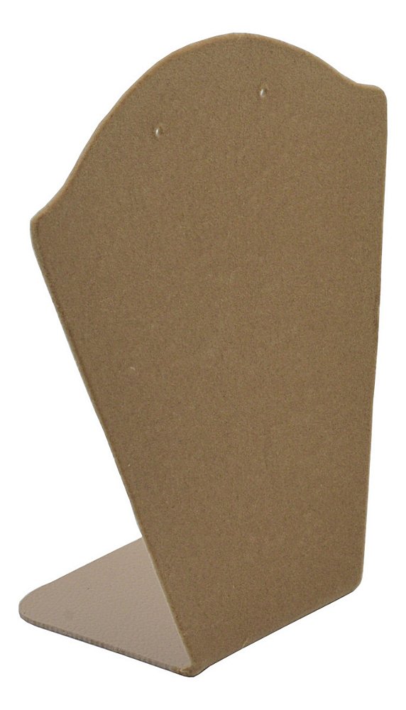 Expositor Pequeno para Brincos e Corrente 14 X 18 cm - A8 - Veludo Bege