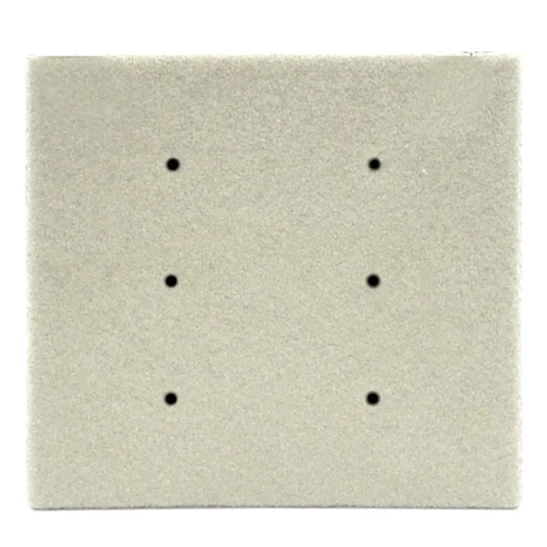 Cartela Tag para 03 pares de brincos para Bandeja em E.V.A Revestida em veludo 6,5 x 6,5 cm