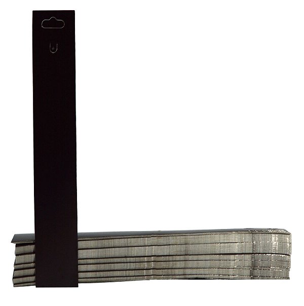 Cartela Tag Para Pulseira 3,5 X 23 Cm - C39 Preta