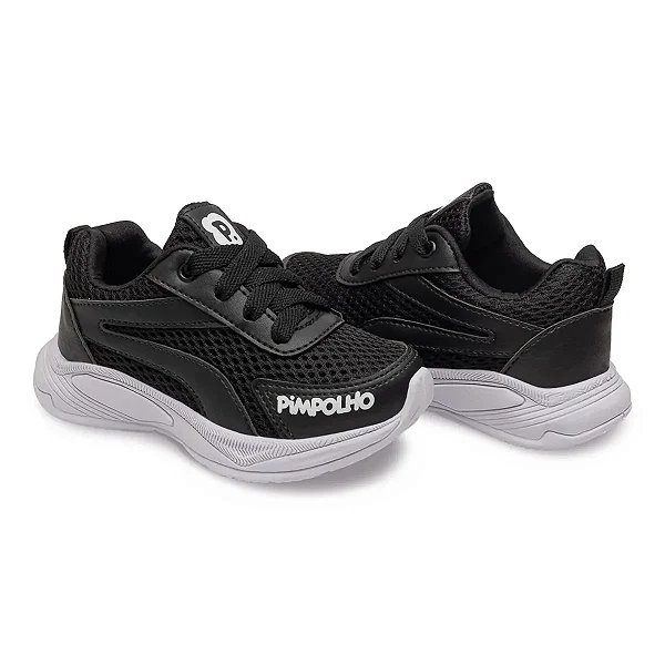 130854 TENIS SPORT JOGGING PIMPOLHO PRETO