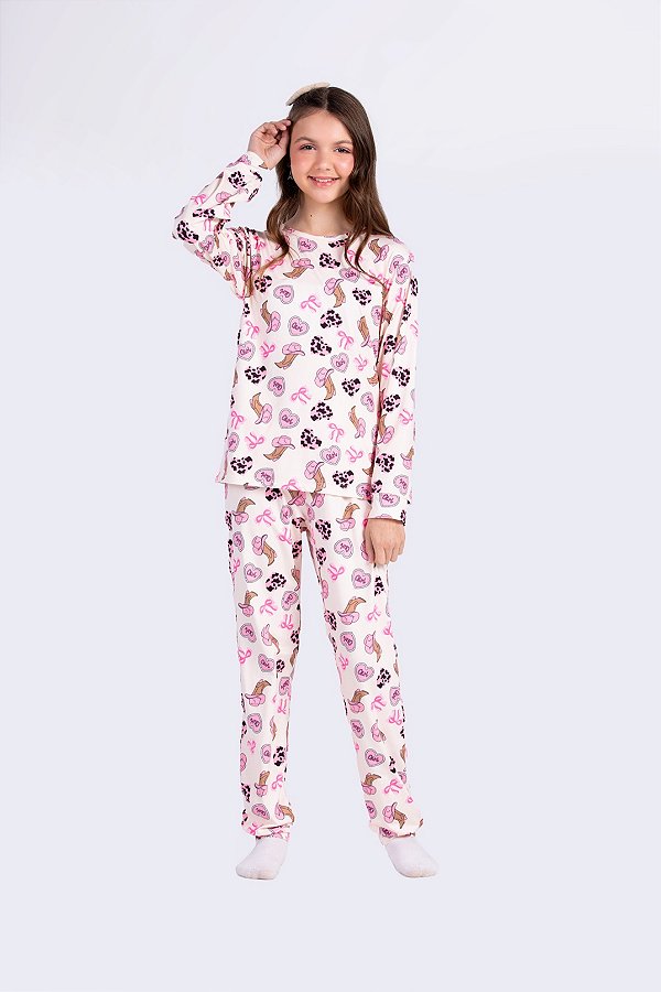 8826B PIJAMA FEMININO EM MALHA MICROFIBRA PREMINUM PELUCIADA SUBLIMADA