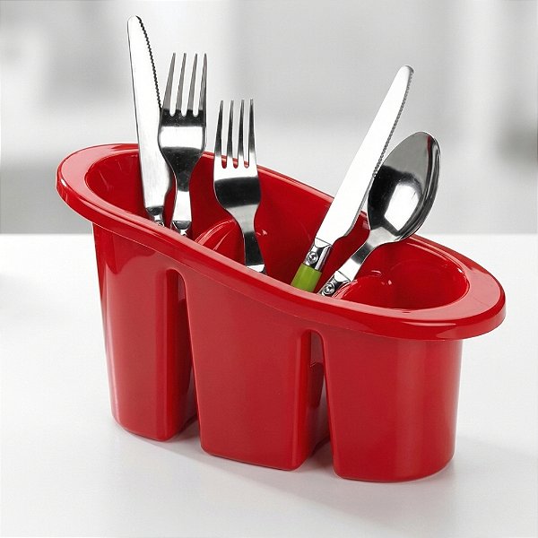 Escorredor e Porta Talheres Oval - Secador de Talheres