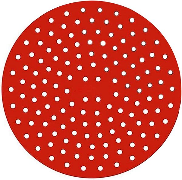 Tapete para Fritadeira Eletrica Redondo 20 22 24 cm - Forro Air Fryer - Ar frai - Silicone reutilizável