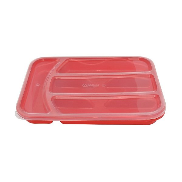 Porta Talheres com Tampa 31x21cm - Colher Faca Sobremesa escorredor plastico - Porta Talher com Tampa Sortido Jaguar