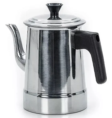 Bule de Café e Chá Aluminio com Alça Preta - Sabor da Fazenda Tradicional  Uso Doméstico e Profissionnal
