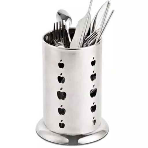 Escorredor Seca Talheres Aço Inox Louça Porta Talher Premium - Porta Talheres Cozinha Fundo Vazado - Panami