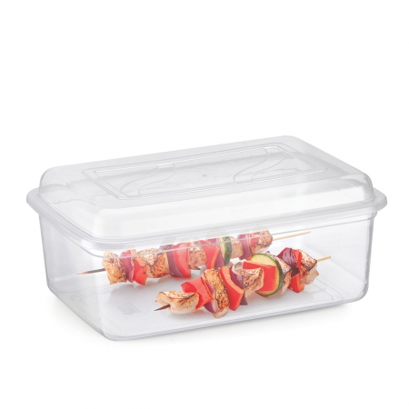 Pote Grande Com Tampa Plastico Transparente 3Lts - 4Lts - 5,5Lts - 7,5 Lts ou 12Lts Vasilha Plastico Container