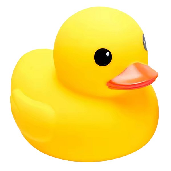 Pato de Borracha 20cm Grande Bebê Brinquedo banho Patinho Banheira Gigante