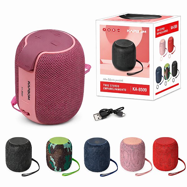 Caixinha De Som Bluetooth Kapbom KA-8509 Portátil Colorida Caixa de Som BLUETOOTH 5W - PANAMI