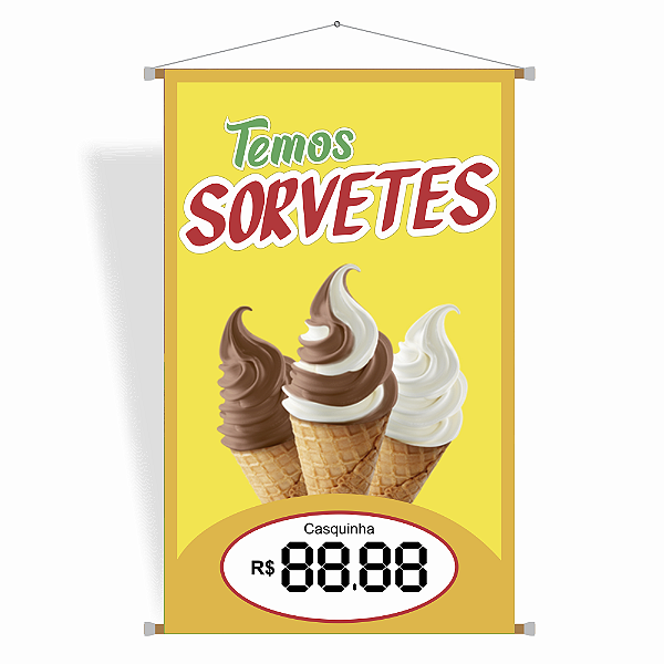 Banner Modelo Sorveteria