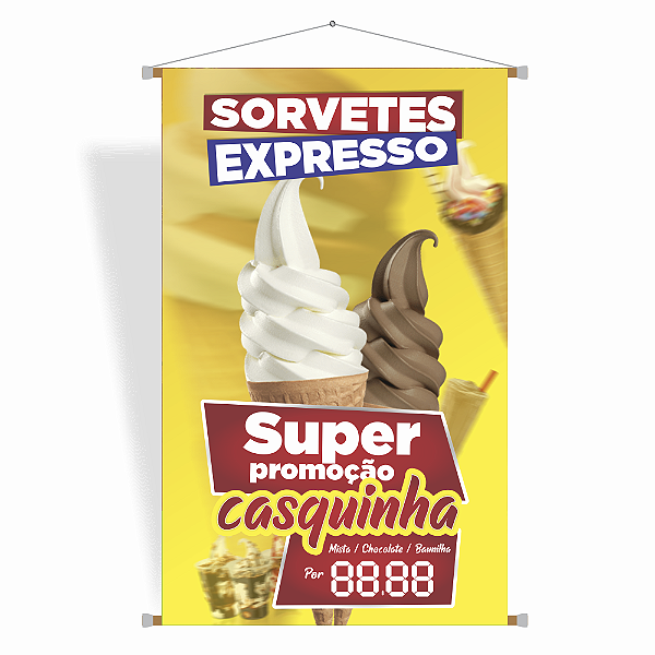 Banner Modelo Sorveteria