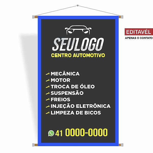 Banner Centro Automotivo (MECÂNICA) - Editável