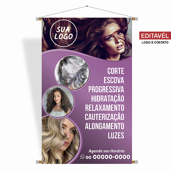Banner Salão de Beleza - Editável