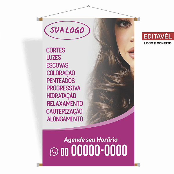 Banner Salão de Beleza - Editável