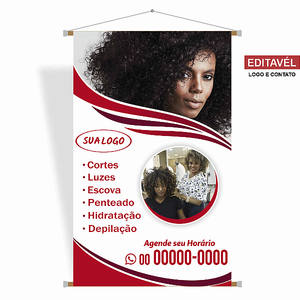 Banner Salão de Beleza - Editável
