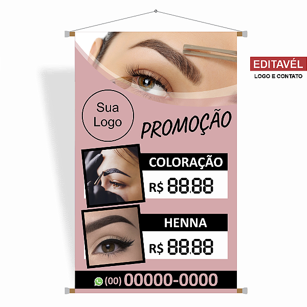 Banner Estética e Beleza - Editável