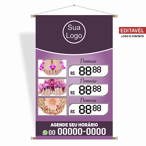Banner Manicure - Editável
