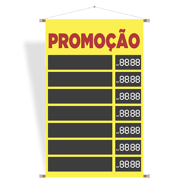 Banner Tabela de Preço e Promoção com Arte Pronta