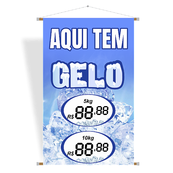 Banner Temos Gelo - Arte Pronta