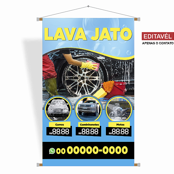 Banner Lava Jato - Editável