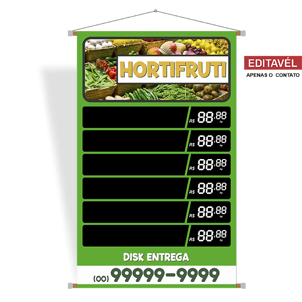 Banner Hortifruti (Tabela de preço)