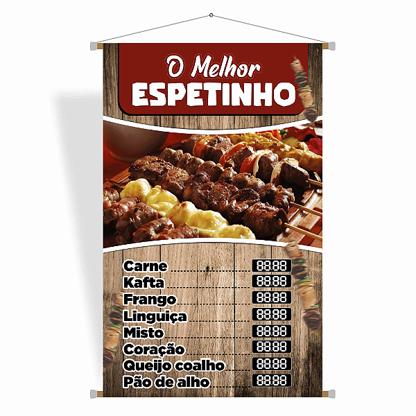 Banner Espetinhos - Arte Pronta