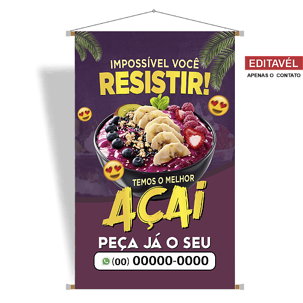 Banner Modelo Açaí