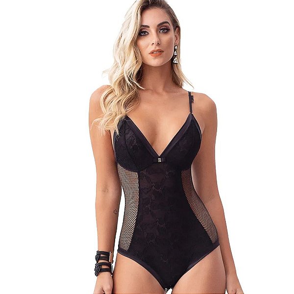 Body Sem Bojo Laterais de Tela BY4988