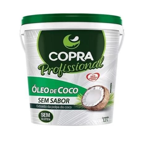 OLEO DE COCO SEM SABOR - BALDE 3,2L - COPRA