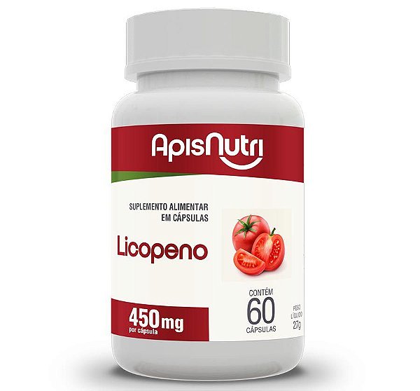 LICOPENO DE TOMATE - 60CP. 450MG - APISNUTRI