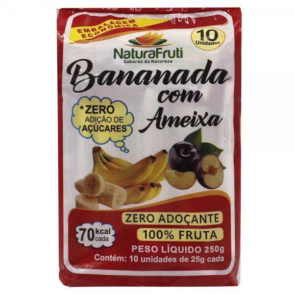 BANANADA COM AMEIXA 25GR - C/10 - NATURAFRUTI