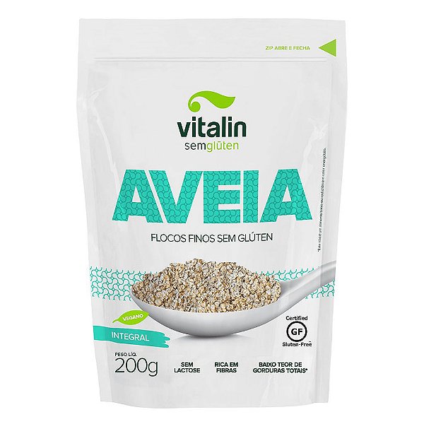 AVEIA FLOCOS FINOS SEM GLUTEN 200G VITALIN