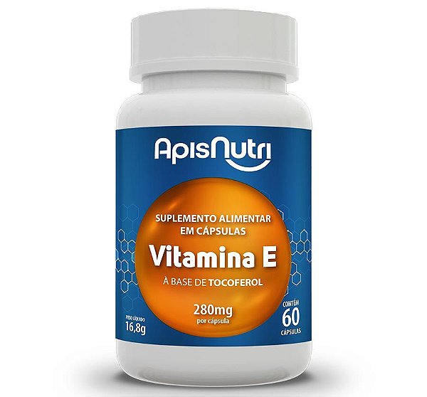 VITAMINA E - 60CP - 280MG - APISNUTRI