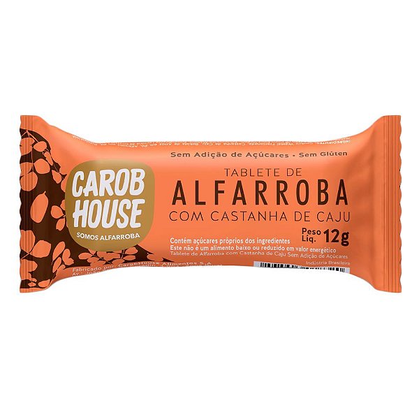 ALFARROBA C/ CAST CAJU - 12GR  - CAROB HOUSE