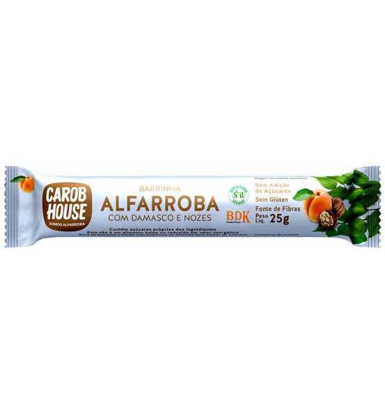 ALFARROBA C/ DAMASCO E NOZES 25GR - CAROB HOUSE