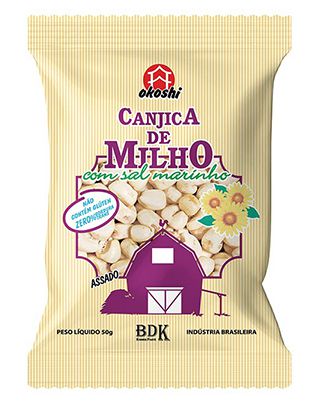 CANJICA DE MILHO COM SAL MARINHO - 50G - OKOSHI